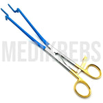 Kogan Endocervical Specula Gold Handle, blue Teflon tip 24 cm