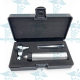 Compact Fiber Optic Otoscope with 10 Tips & Metal Body Surgical Instruments