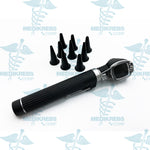 Compact Fiber Optic Otoscope with 9 tips & Plastic Body Surgical Instruments