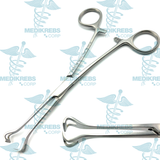 3 Pcs Babcock Tissue Grasping Forceps 16 cm, 20 cm, 24 cm