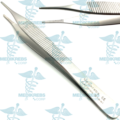 Adson Tissue Forceps w/ Serrated Blades 12 cm |Medikrebs