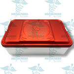 Aluminum Sterilization Tray Case with Double Filter Holder 18" x 11" x 5" (46 x 28 x 13 cm) Surgical Instruments