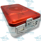 Aluminum Sterilization Tray Case with Double Filter Holder 18" x 11" x 5" (46 x 28 x 13 cm) Surgical Instruments