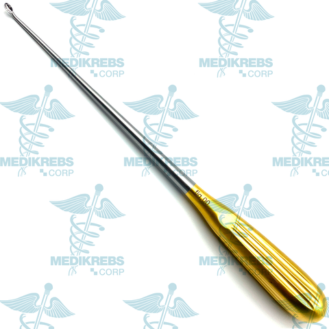 Spratt Brun Bone Curette Curved 26 cm Fig. 00