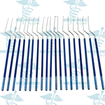 Rhoton Micro Dissector Kit, Straight & Bayonet Set w/ Rack (38 pcs)
