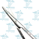 Blepharoplasty Scissors Curved Flat Tips 11.5 cm w/ Tungsten Carbide