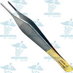 Adson Tissue and Dissecting Forceps 1 x 2 Teeth w/ Tungsten Carbide 12 cm