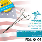 Medikrebs Phaneuf Uterine Forceps 22 CM German Steel