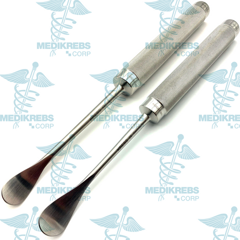 2 pcs Cobb Periosteal Elevator / Raspatory 19 mm, 24 mm x 28 cm