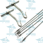 Gigli Saw Wire and Handle Set, Includes 2 Handles & 5 Saw Wires