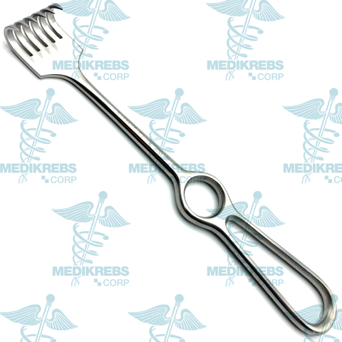 Volkman Retractor 6 Prongs Sharp 22 cm