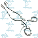 Anderson Adson Self Retaining Retractor 4 x 4 Blunt Prongs Curved 20 cm