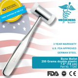 Bone Mallet 250 Grams double plastic 7.5'' (19 cm) Orthopedic Instruments