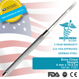 Bone Chisel Straight 4 mm x 15.5 cm Surgical Instruments