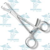 Bone Holding Reposition Forceps Curved w/ Sharp Tips 14 cm Termite Clamp