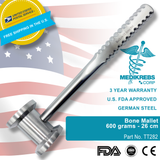 Bone Mallet 600 grams 26 cm Surgical Instruments