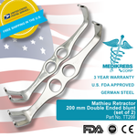 Mathieu Retractor 200 mm Double Ended blunt (set of 2) Surgical Instruments