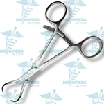Bone Holding Reposition Forceps Curved w/ Sharp Tips 13.5 cm Surgical Instruments