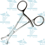 Bone Holding Reposition Forceps Curved w/ Sharp Tips 13.5 cm Surgical Instruments
