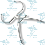 Pelvic Forceps maximum open 16 cm x 38 cm length with pointed balls tip Surgical