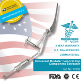 Universal Modular Femoral Hip Component Extractor Surgical Instruments