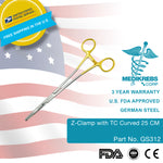 Z-Clamp with TC Curved 25 cm German Steel Surgical Instrument